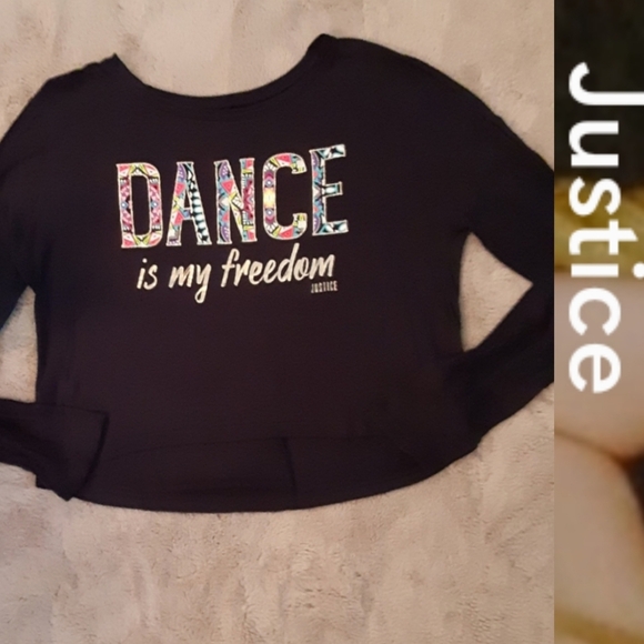 Size 16 girls Dance is my freedom active wear top - Picture 9 of 9